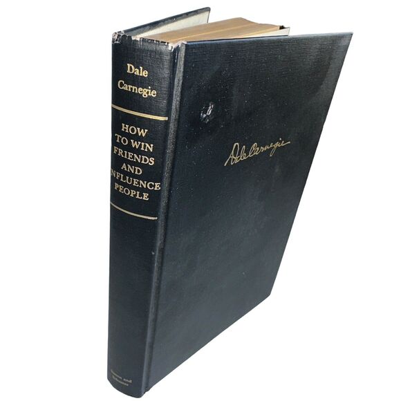 How To Win Friends And Influence People Dale Carnegie Vintage Coffee Table Book - Picture 1 of 16